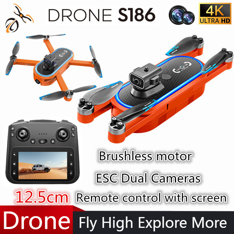 Drone Controller Screen - 2025 S186 Drohne, professionell, 4K HD,