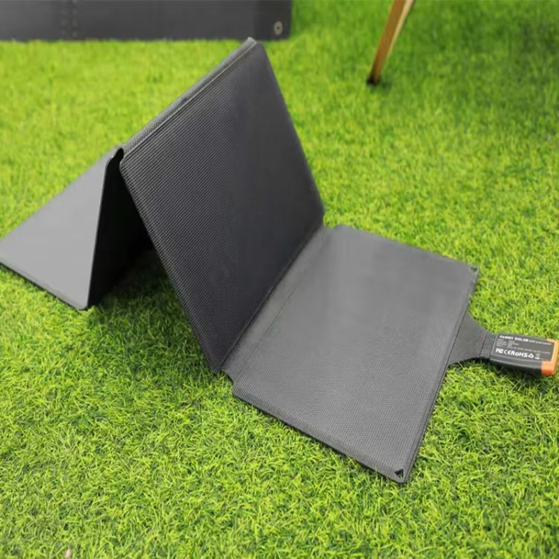 Drone Solar Charger - 40W Faltbares Solarpanel, Solar-Handy-Ladegerät, Komplett Schwarz,